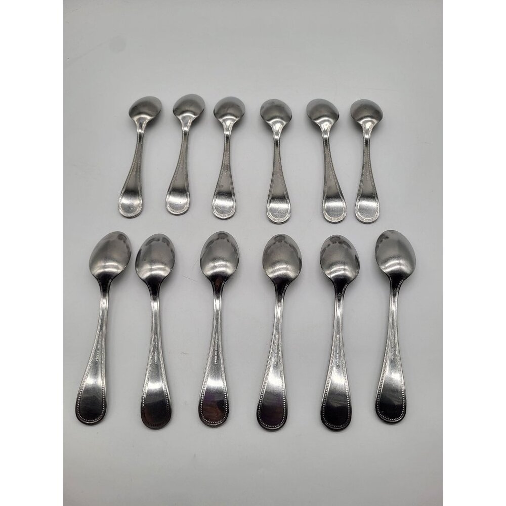Reed & Barton BOSTON PEARL Teaspoon Stainless Steel 18/8 Korea Set of 12 - Picture 2 of 9